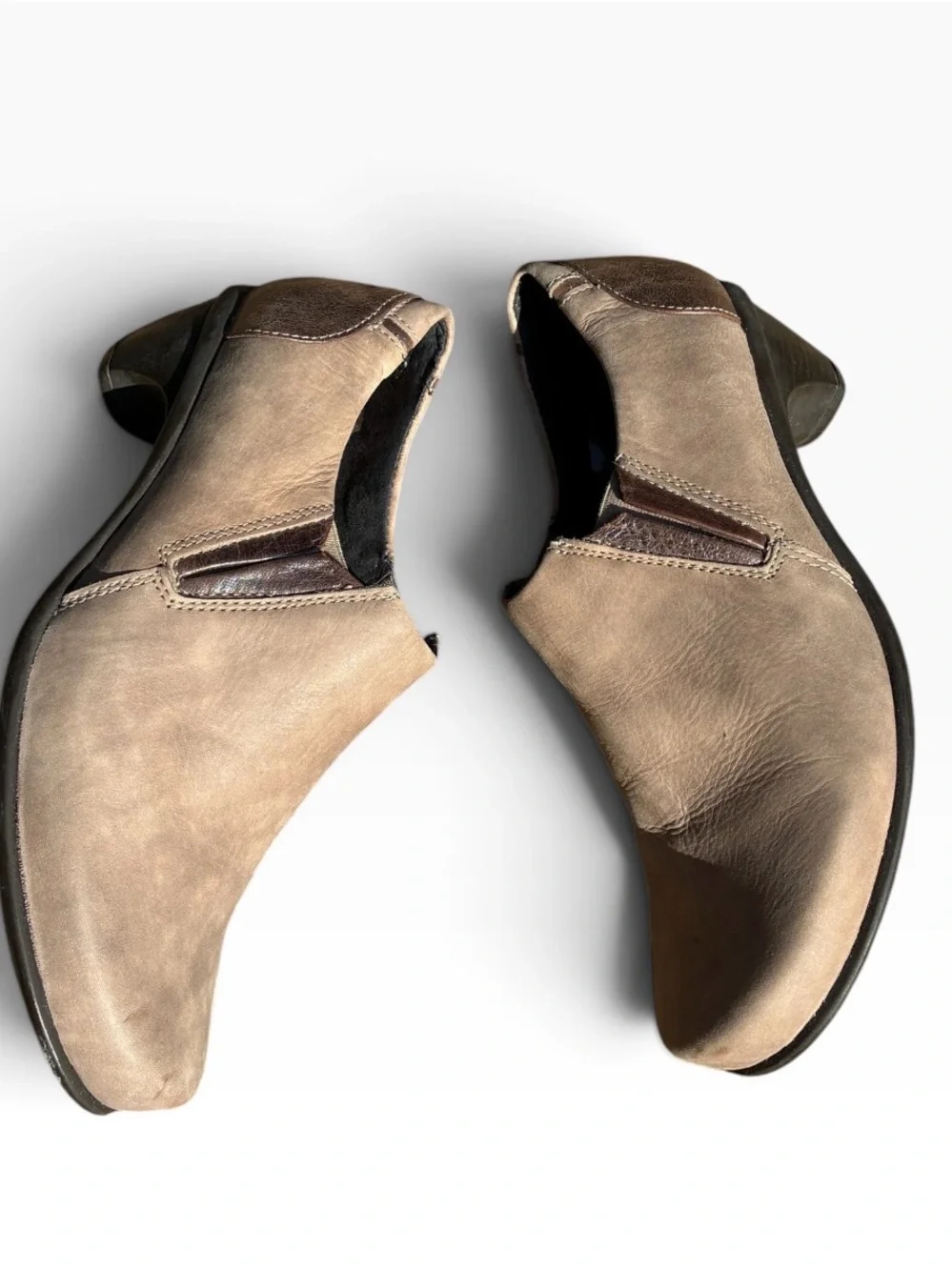 Naot Avantgarde Collection Taupe Tan Booties Sz 6